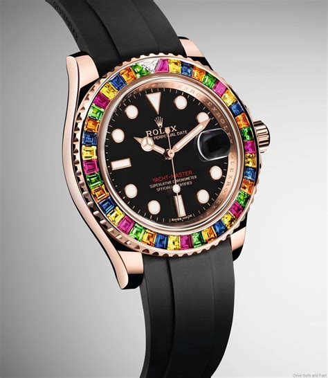 rolex oyster perpetual yacht master 40 gem set